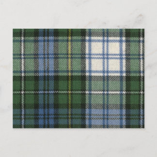 Post Card Campbell Dress Ancient Tartan Print Postkarte