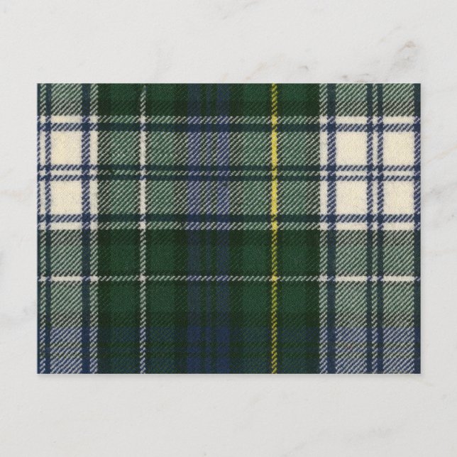 Post Card Campbell Dress Modern Tartan Print Postkarte (Vorderseite)