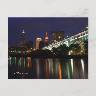 Post Card Cleveland Skyline Postkarte