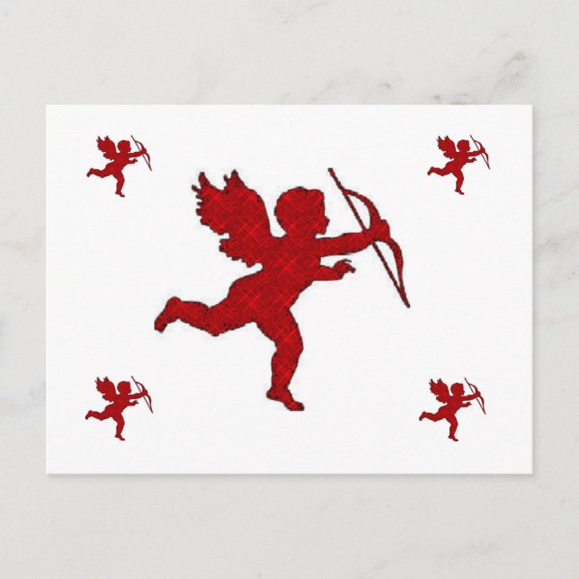 Post Card Cupid Red Postkarte (Vorderseite)