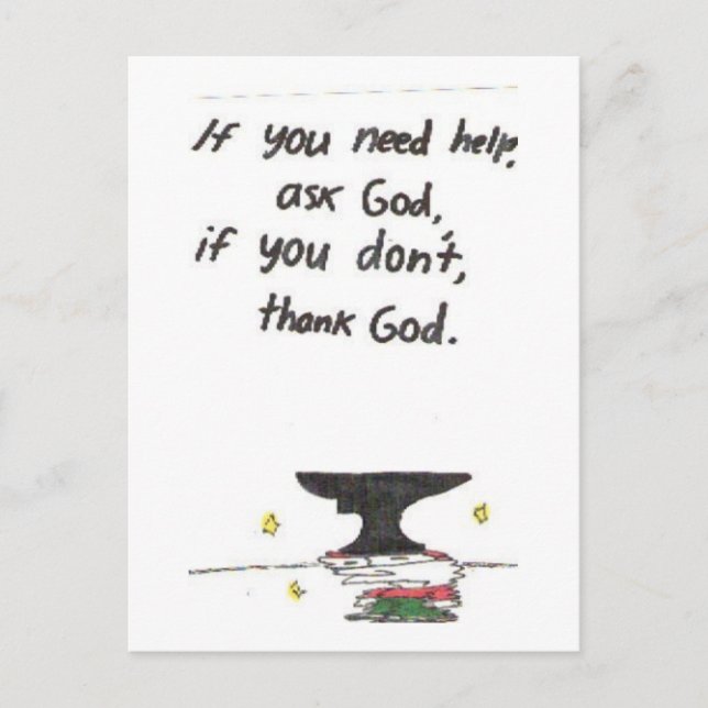 Post Card Fantastische Kirchenschilder Postkarte (Vorderseite)