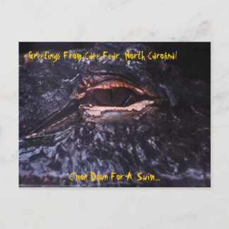 Post Card Greetings From Cape Fear. Postkarte