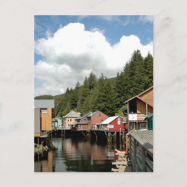 Post Card - Ketchikan Creek Street - Alaska Postkarte (Vorderseite)