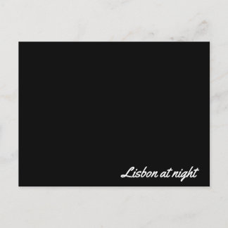 Post card Lisbon at night Postkarte