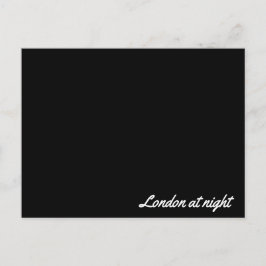 Post card London at night Postkarte