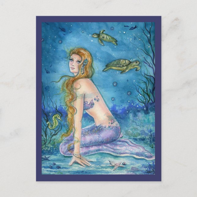 POST CARD MERMAID FANTASY POSTKARTE (Vorderseite)