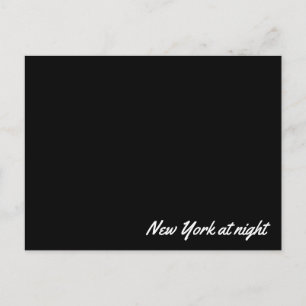 Post card New York at night Postkarte