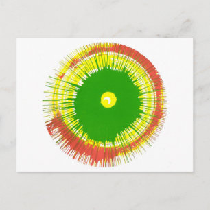 Post Card Spin Art Postkarte