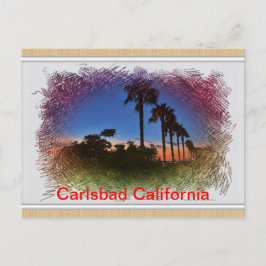 Post card Sunset in Carlsbad, Kalifornien Postkarte