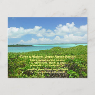 POST CARD/TURKS & CAICOS/SUPER STRESS BUSTER! POSTKARTE