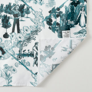 Post Collapse Toil - Toile de Jouy von Aleta Wandteppich
