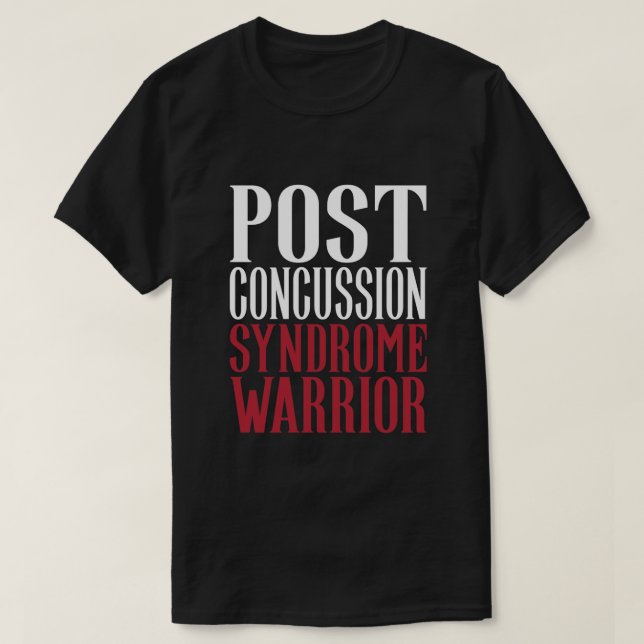 Post Concussion Syndrome Warrior Brain Injury Awar T-Shirt (Design vorne)