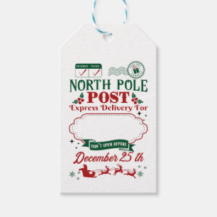 Post-Express-Lieferung an den Nordpol Geschenkanhänger