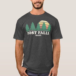 Post Falls ID Vintage Throwback Retro 70er Jahre D T-Shirt