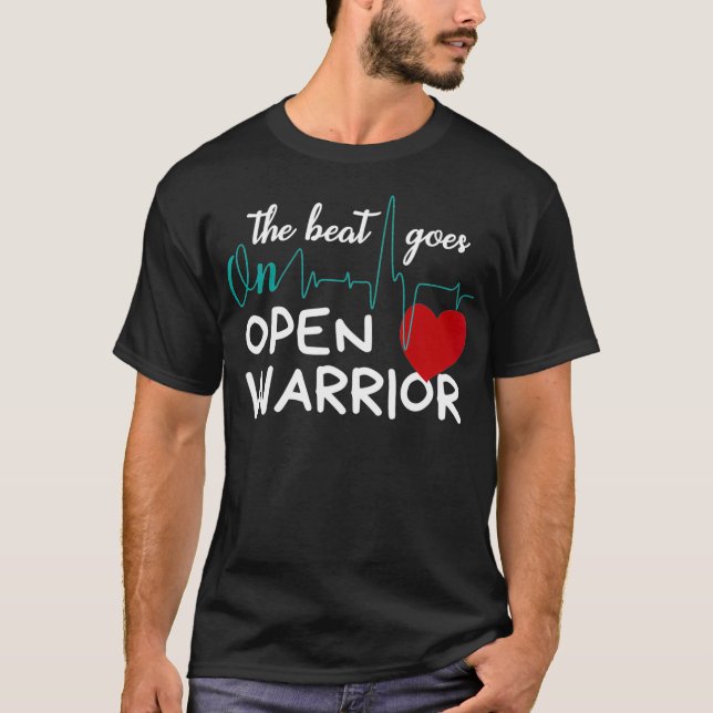Post Heart Surgery Bypass Recovery Design Open Hea T-Shirt (Vorderseite)
