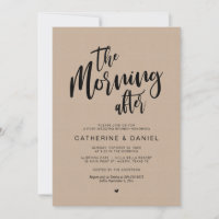Post Hochzeit Brunch, der Morgen danach, Kraft