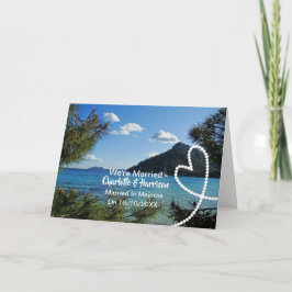 Post Hochzeit Empfang Party Verheiratet in Mallorc Einladung