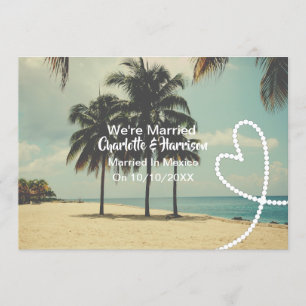 Post Hochzeitsszenario Party Verheiratet in Mexiko Einladung