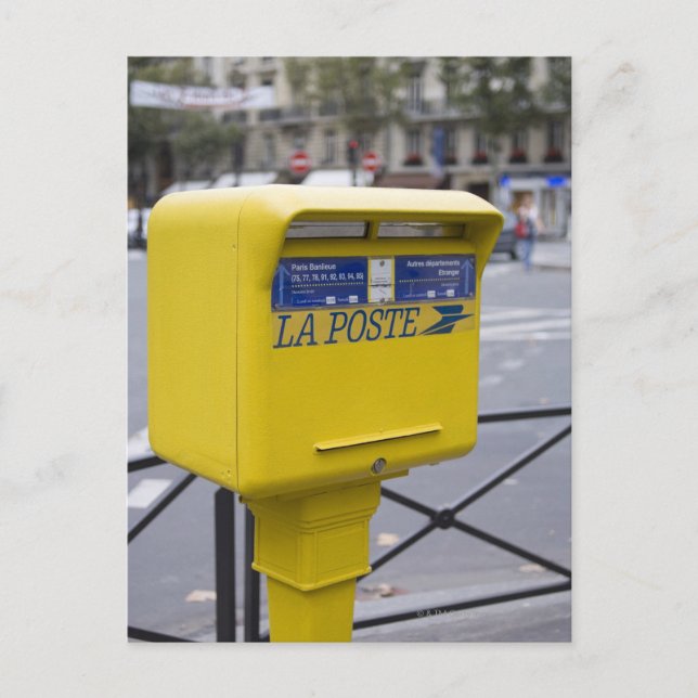 Post in Paris Postkarte (Vorderseite)