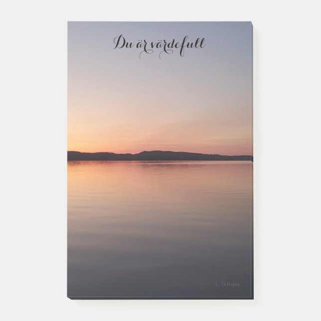 Post it block med solnedgång post-it klebezettel (Vorderseite)