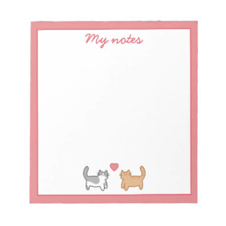 Post it de gatitos enamorados notizblock