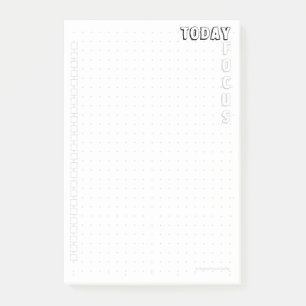 Post-it® Dot-Grid Klebezettel 10*15 Today Focus EA Post-it Klebezettel