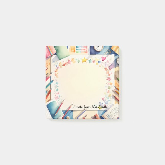 Post-it für Lehrer Post-it Klebezettel (Vorderseite)