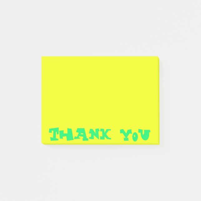 Post-it® Klebezettel Thank you Post-it Klebezettel (Vorderseite)