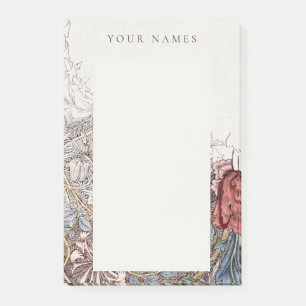 POST-IT KLEBEZETTEL: WILLIAM MORRIS HONEYSUCKLE +  POST-IT KLEBEZETTEL