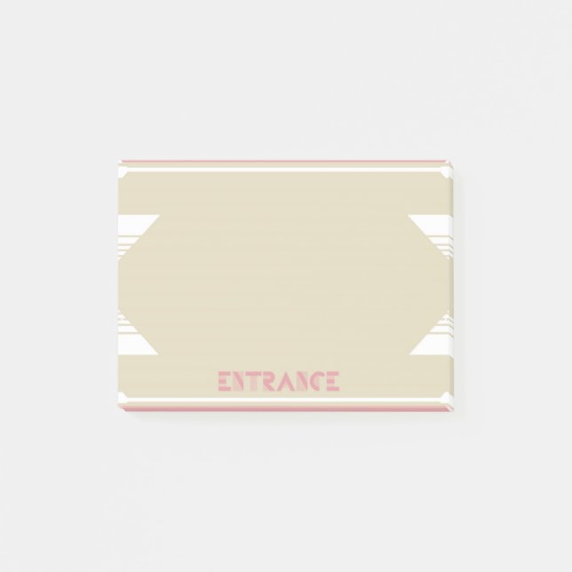 Post-it Memo [Art Deco] Klebezettel (Vorderseite)