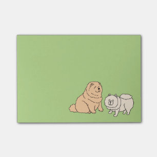 Post-It mit Chow-Chow-Hund Post-it Klebezettel