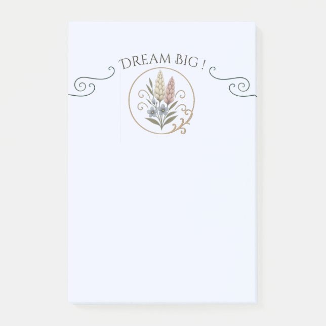 Post-it mittelgroß floral und elegant. klebezettel (Vorderseite)