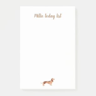 Post-It® Notes, 10,2 cm x 15,2 cm Dackel Hund Post-it Klebezettel