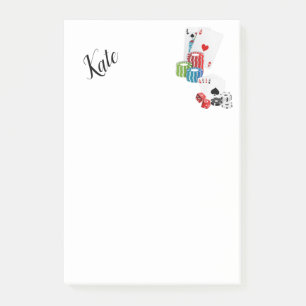 Post-it Notes Ace Karten Klebezettel