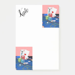 Post-it Notes Ace Karten Klebezettel