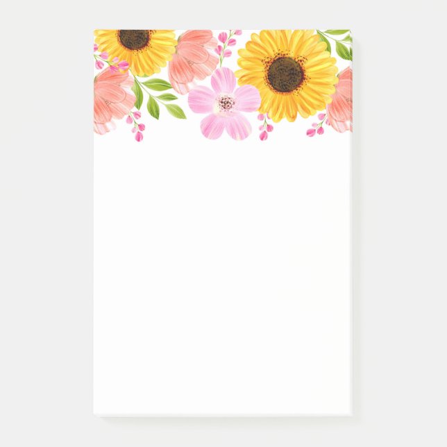 Post-it-Notes-Blume Post-it Klebezettel (Vorderseite)