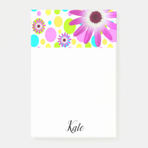 Post-it Notes Blumen Klebezettel