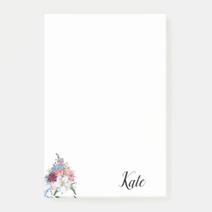 Post-it Notes Blumenmuster Klebezettel