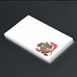 Post it Notes Christmas Baby Owl with Gift Post-it Klebezettel<br><div class="desc">Cute Baby Owl In Christmas Hat and Gift - Painting Funny Bird Fun Collection - Choose / Add Your Unique Text / Name / Color - Make Your Special Gift - Resize and move or remove / add elements - image / text with customization tool. Painting and Design by MIGNED....</div>