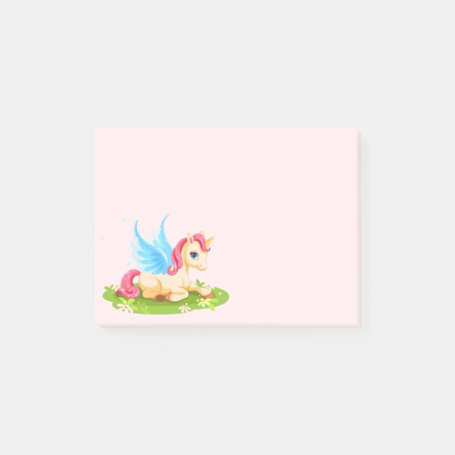 Post-it-Notes-Einhorn Post-it Klebezettel (Vorderseite)