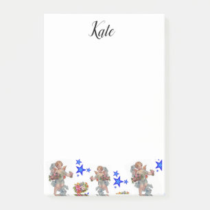 Post-it Notes Engel Blaue Sterne Klebezettel