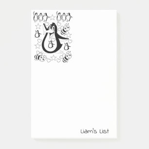 Post-it Notes Färben Pinguine Hummel Klebezettel