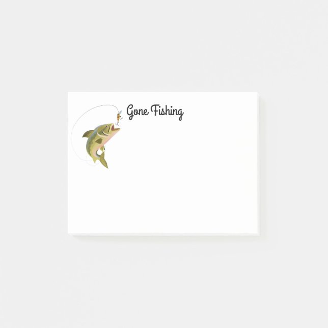Post-it-Notes-Fishing Post-it Klebezettel (Vorderseite)