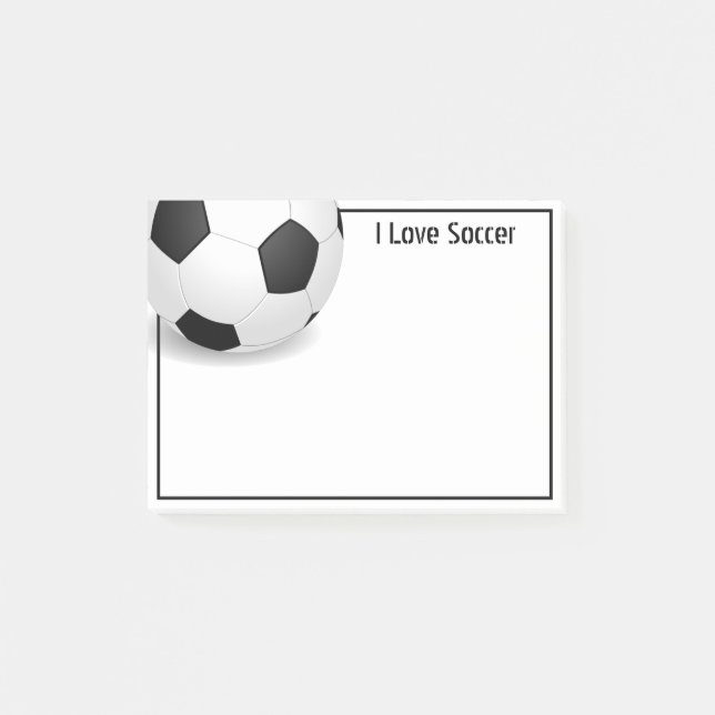 Post-it-Notes-Fußball-Ball Post-it Klebezettel (Vorderseite)