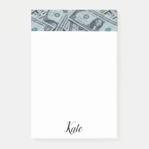 Post-it Notes Geld Klebezettel