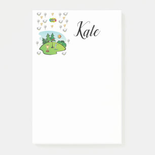 Post-it Notes Golf Klebezettel