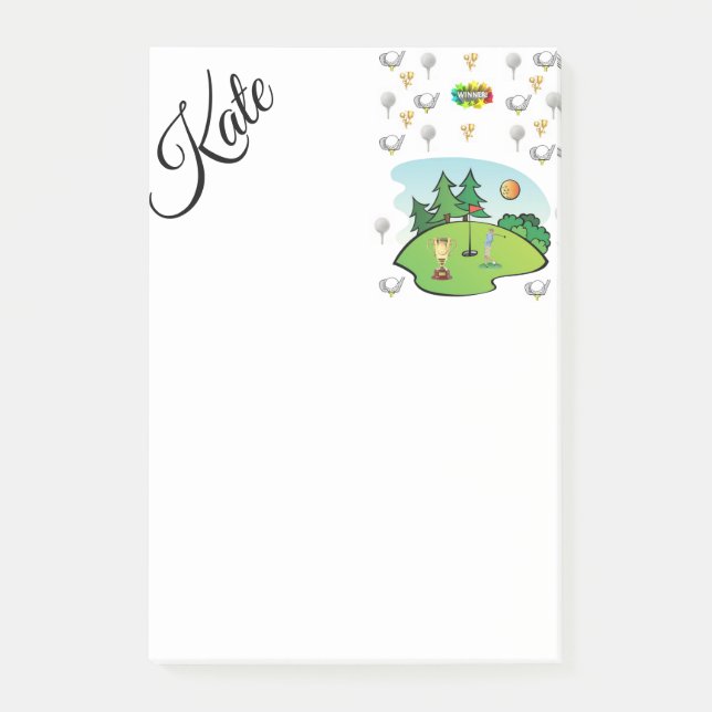 Post-it Notes Golf Klebezettel (Vorderseite)