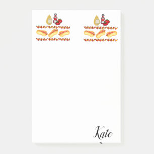 Post-it Notes Hotdogs Ketchup Senf Food Klebezettel