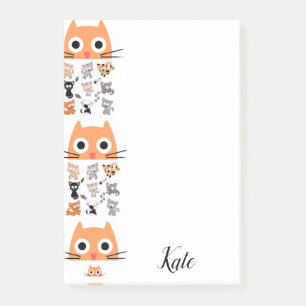 Post-it Notes Kitten Whimsical Katze Klebezettel