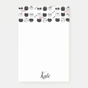 Post-it Notes Kitten Whimsical Katze Klebezettel